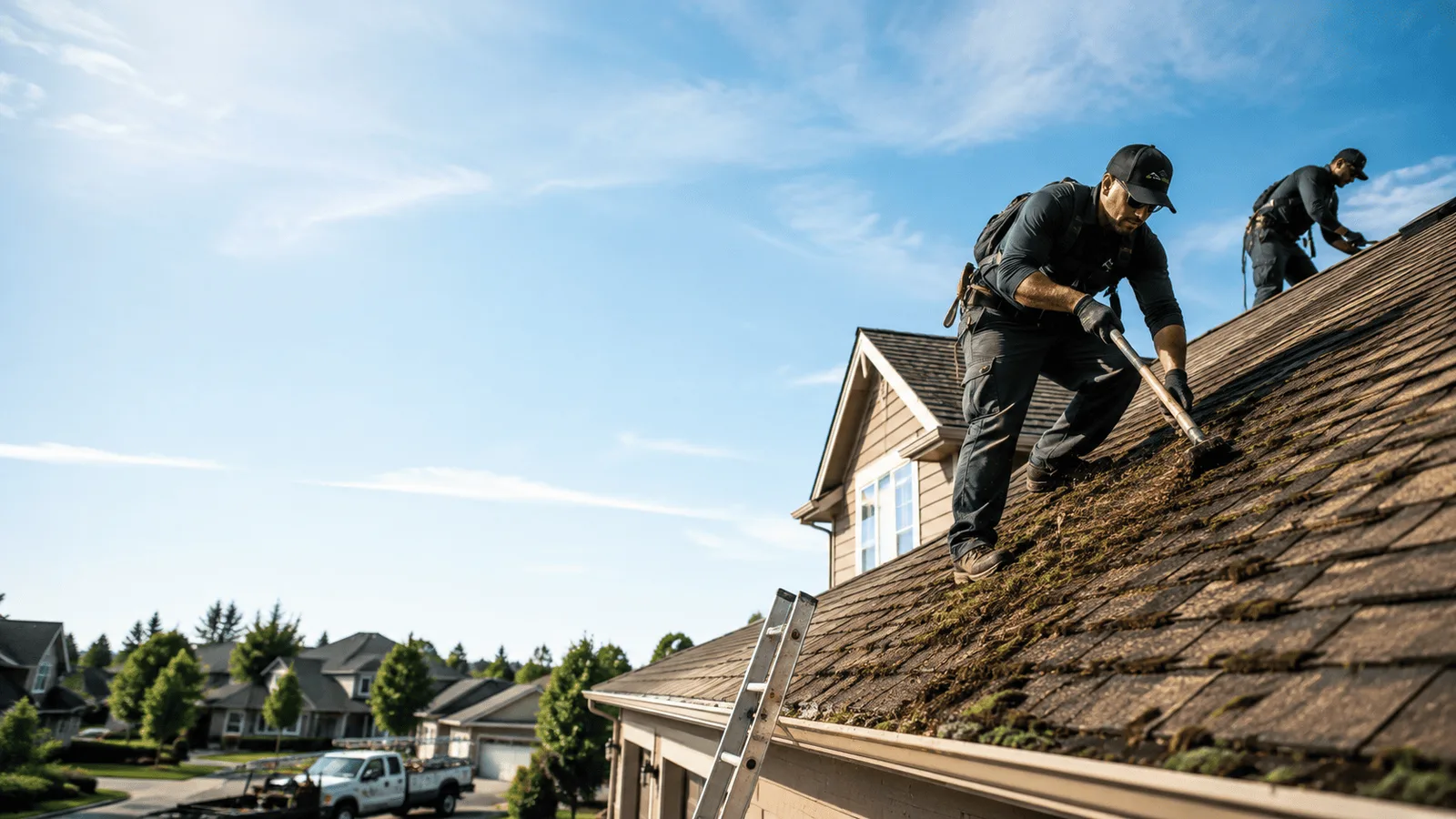 Roof Moss Removal in Ina, IL near me